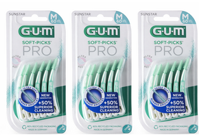 GUM Soft-Picks PRO Medium | 3 x 60 stuks | Voordeelverpakking