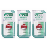 GUM Soft-Picks Original Regular / Medium | 3 x 100 stuks