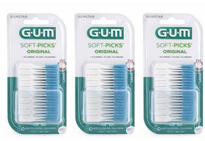 GUM Soft Picks Original Large | 3 x 40 stuks | Voordeelverpakking