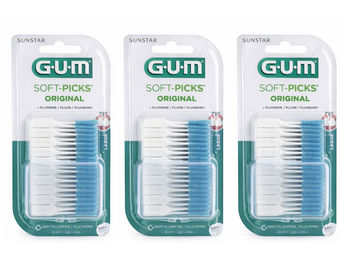 GUM Soft Picks Original Large | 3 x 40 stuks | Voordeelverpakking