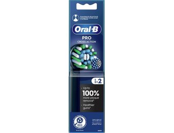 Oral B Cross Action Zwart Opzetborstels 12 stk - refill heads 12pcs black