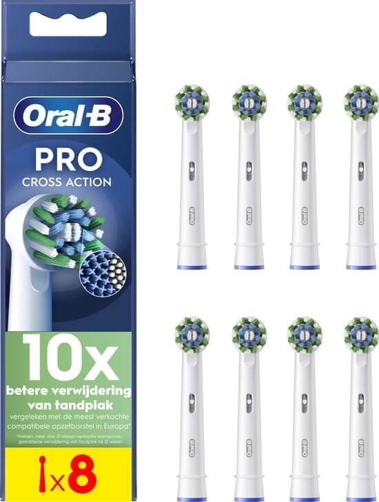 Oral B - Cross Action - Megapak 16 stuks - navulborstels - opzetborstels