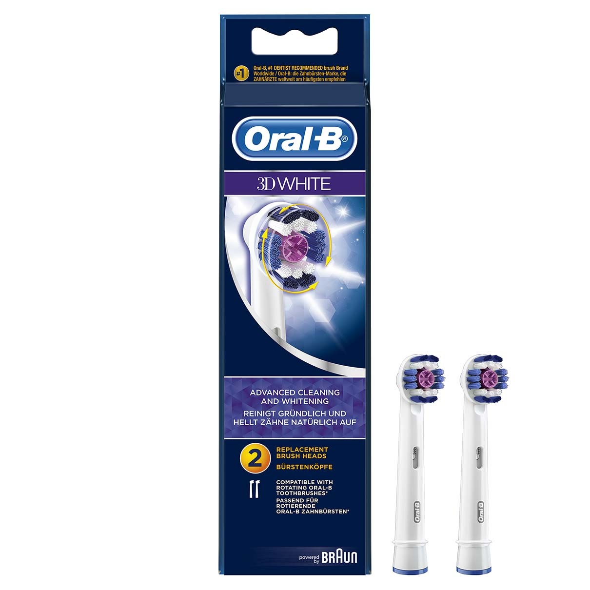 Oral-B 3D White - Opzetborstels - 12 Stuks