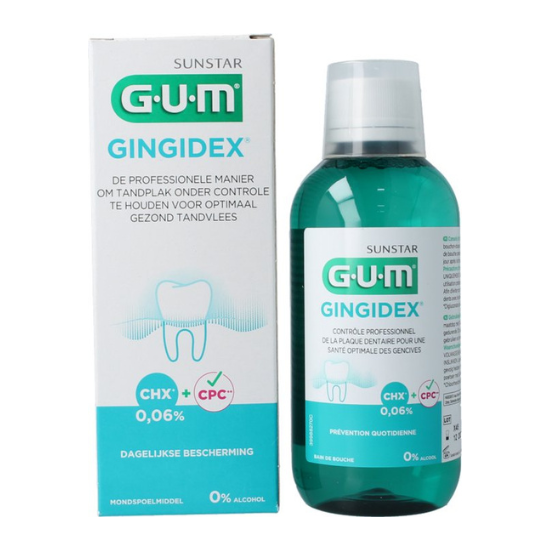 GUM Gingidex 0,06% Chloorhexidine Mondspoeling – 300 ml