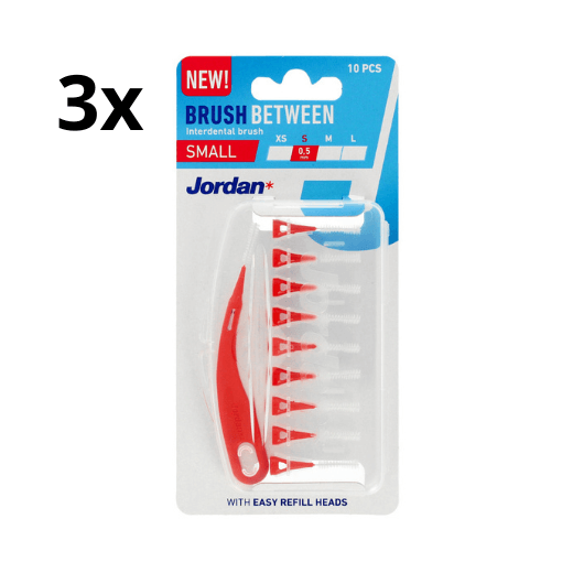 Jordan Interdentaal Brush S 0,5 mm - 3 x 10 stuks - Voordeelverpakking