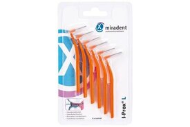 Miradent Interdentale Borstels I-Prox L 0,8 mm Conical Oranje | 6 stuks