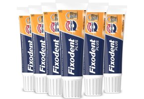Fixodent Plus Dual Power Kleefpasta voor Kunstgebit | 6 x 40 g Voordeelverpakking