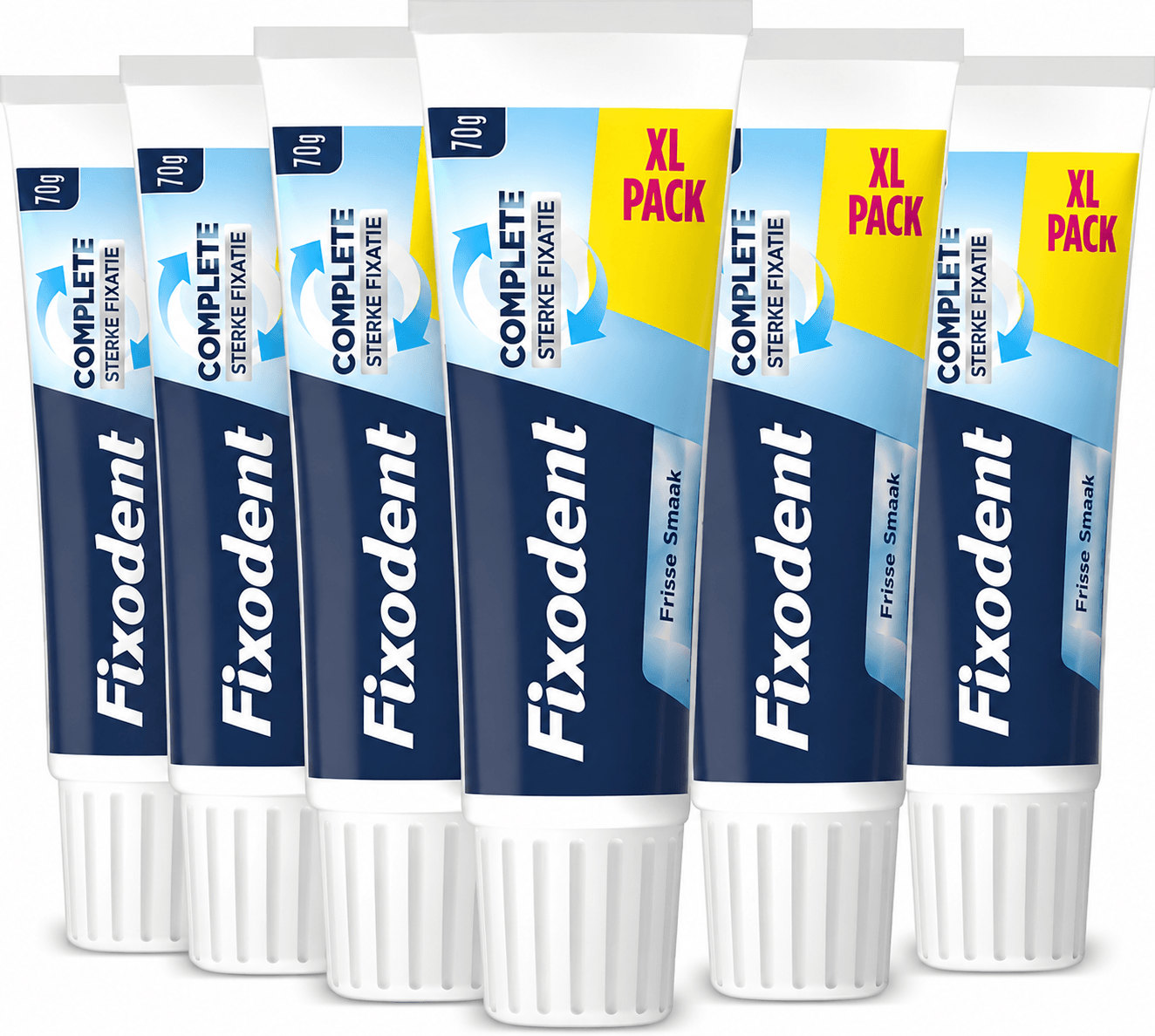 Fixodent Complete Fresh Original Kleefpasta voor Kunstgebit | 6 x 70 g Voordeelverpakking