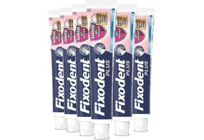 Fixodent Food Barrier Frisse Smaak Kleefpasta voor Kunstgebit | 6 x 40 g Voordeelverpakking