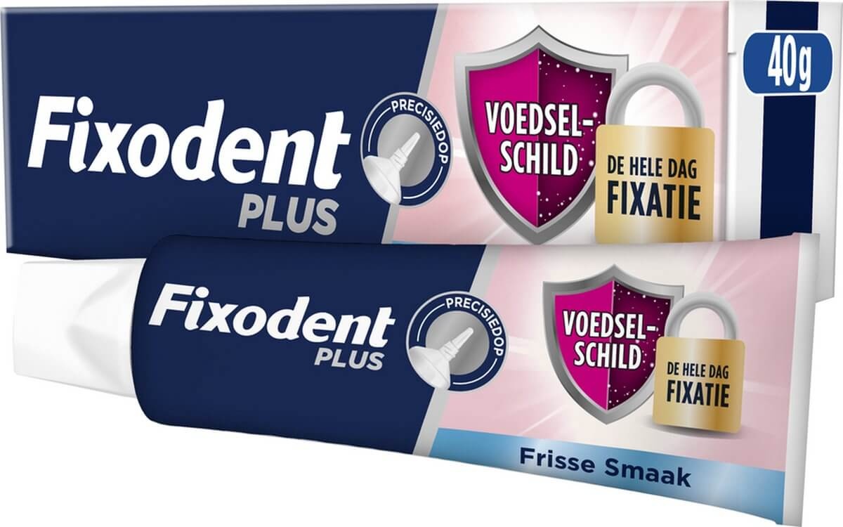 Fixodent Food Barrier Frisse Smaak Kleefpasta voor Kunstgebit | 6 x 40 g Voordeelverpakking