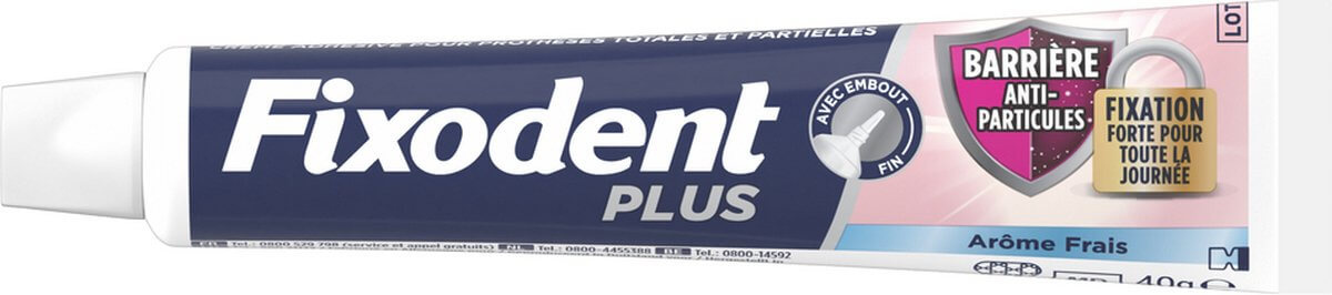 Fixodent Food Barrier Frisse Smaak Kleefpasta voor Kunstgebit | 6 x 40 g Voordeelverpakking