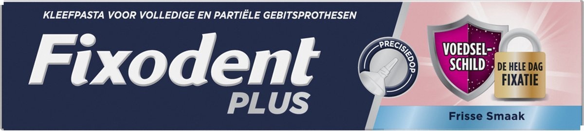 Fixodent Food Barrier Frisse Smaak Kleefpasta voor Kunstgebit | 12 x 40 g Voordeelverpakking