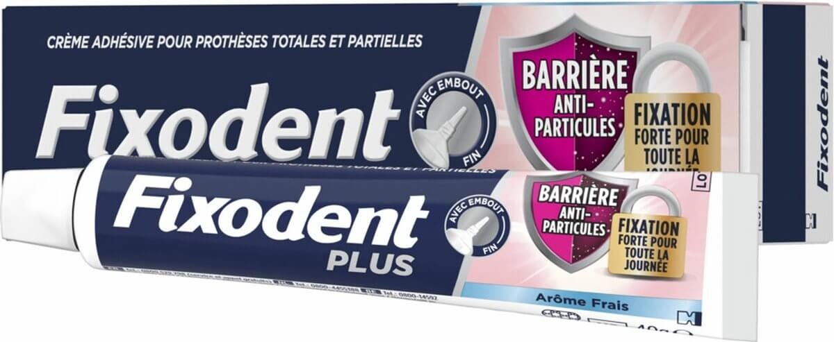Fixodent Food Barrier Frisse Smaak Kleefpasta voor Kunstgebit | 12 x 40 g Voordeelverpakking