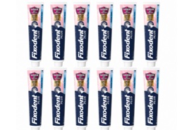 Fixodent Food Barrier Frisse Smaak Kleefpasta voor Kunstgebit | 12 x 40 g Voordeelverpakking