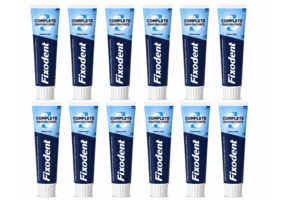 Fixodent Complete Fresh Original Kleefpasta voor Kunstgebit | 12 x 70 g Voordeelverpakking