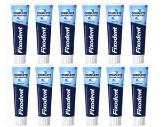 Fixodent Complete Fresh Original Kleefpasta voor Kunstgebit | 12 x 70 g Voordeelverpakking