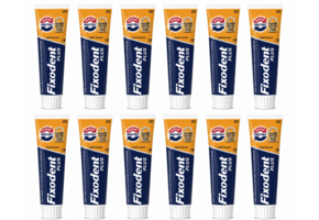 Fixodent Plus Dual Power Kleefpasta voor Kunstgebit – 12 x 40 g Voordeelverpakking