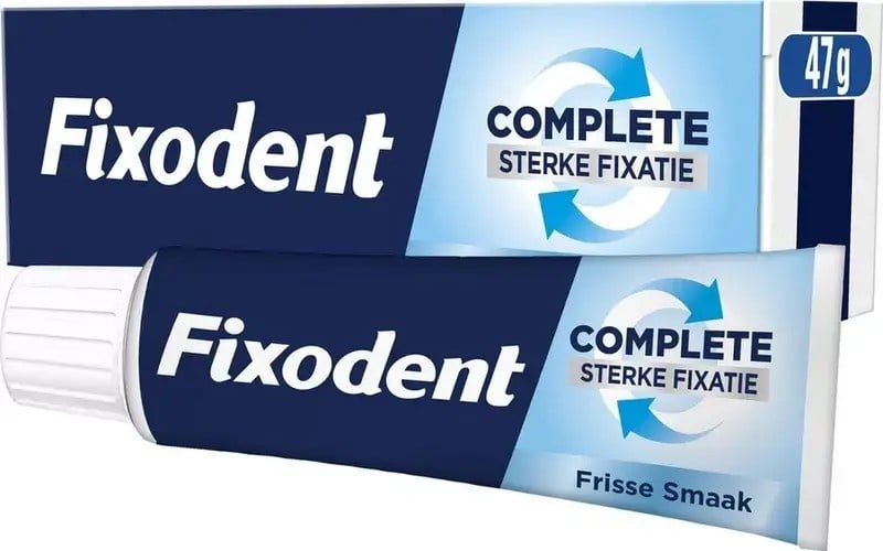 Fixodent Complete Fresh Original Kleefpasta voor Kunstgebit | 12 x 47 g Voordeelverpakking