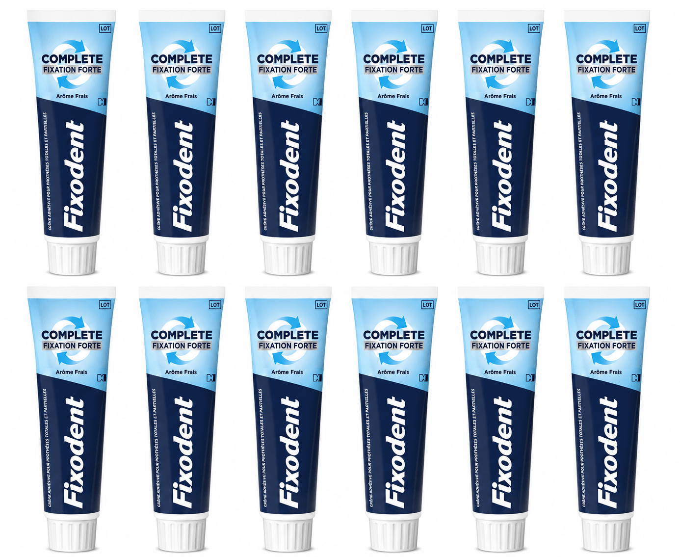 Fixodent Complete Fresh Original Kleefpasta voor Kunstgebit | 12 x 47 g Voordeelverpakking