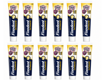 Fixodent Ultimate Fresh Kleefpasta voor Kunstgebit | 12 x 40 g Voordeelverpakking