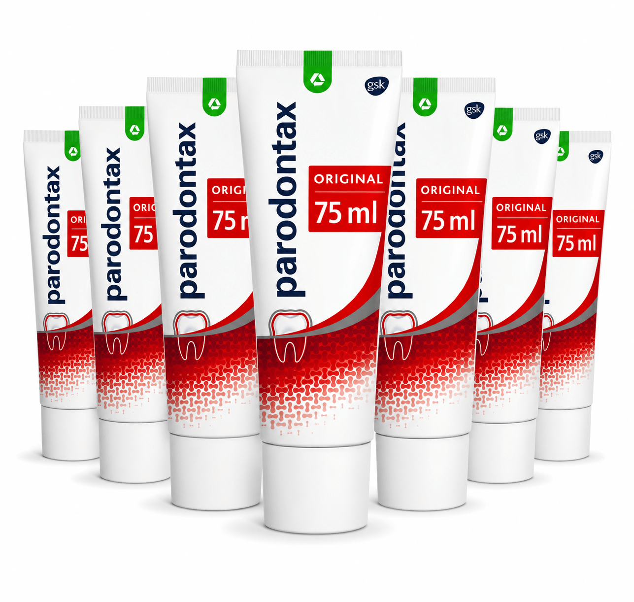 Parodontax Original Fluoride Tandpasta | 6 x 75 ml Voordeelverpakking