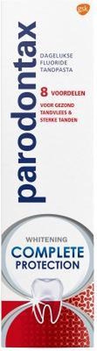 Parodontax Complete Protection Whitening Tandpasta – 6 x 75 ml Voordeelverpakking