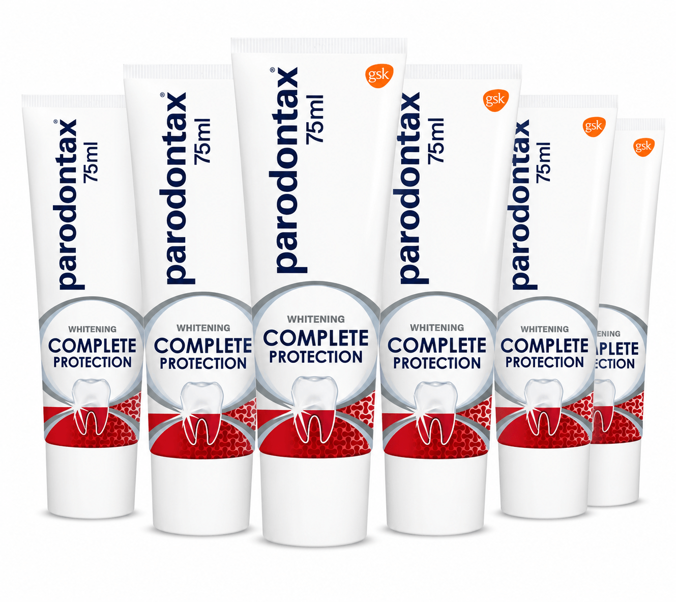 Parodontax Complete Protection Whitening Tandpasta – 6 x 75 ml Voordeelverpakking