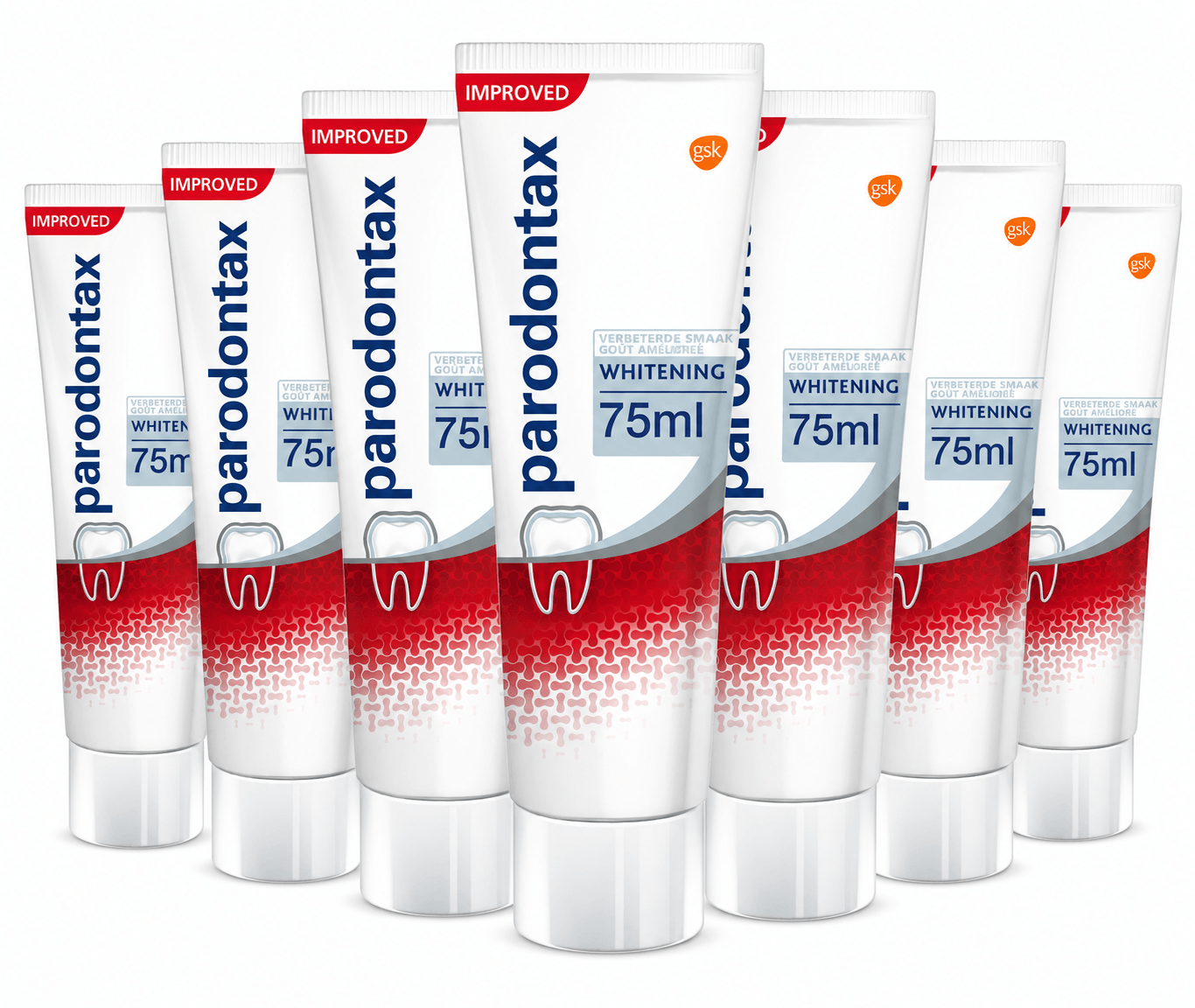 Parodontax Whitening Tandpasta – 6 x 75 ml Voordeelverpakking