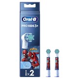 Oral-B Pro Kids Opzetborstels Spiderman | 2 stuks | Vanaf 3 Jaar