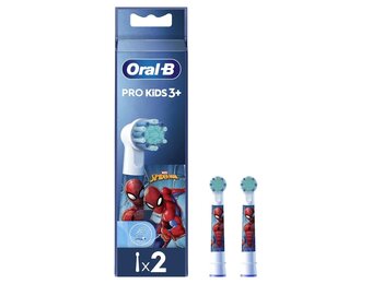 Oral-B Pro Kids Opzetborstels Spiderman | 2 stuks | Vanaf 3 Jaar