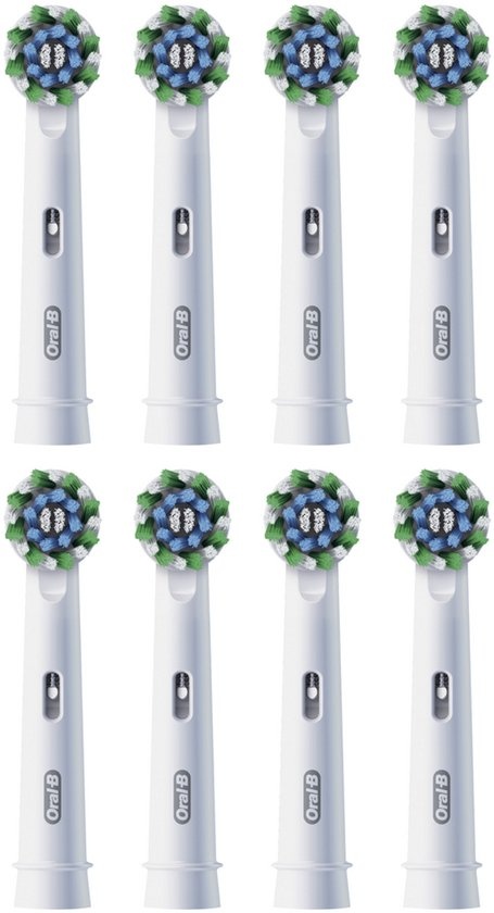 Oral B PRO Cross Action Opzetborstels Wit | 8 stuks