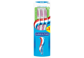 Aquafresh Tandenborstel | Clean & Flex Hard | 3 stuks