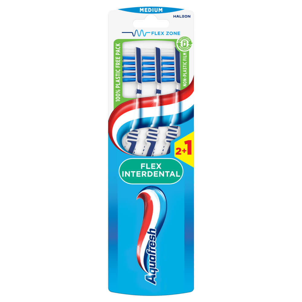 Aquafresh Tandenborstel | Flex Interdental Medium | 3 stuks