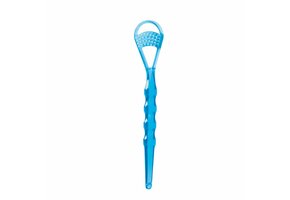 Miradent Tongschraper Tong-Clin Deluxe | Blauw Transparant