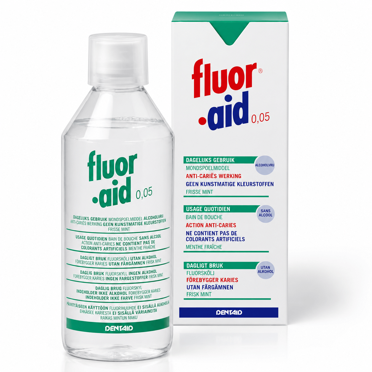FluorAid Mondspoeling 0,05% | 500 ml | Met Fluoride
