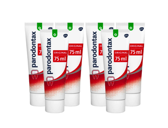 Parodontax Original Fluoride Tandpasta | 6 x 75 ml Voordeelverpakking