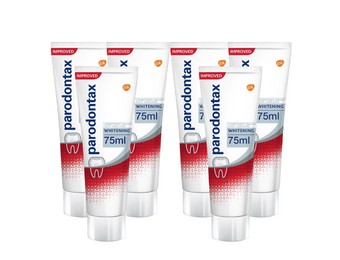 Parodontax Whitening Tandpasta | 6 x 75 ml Voordeelverpakking