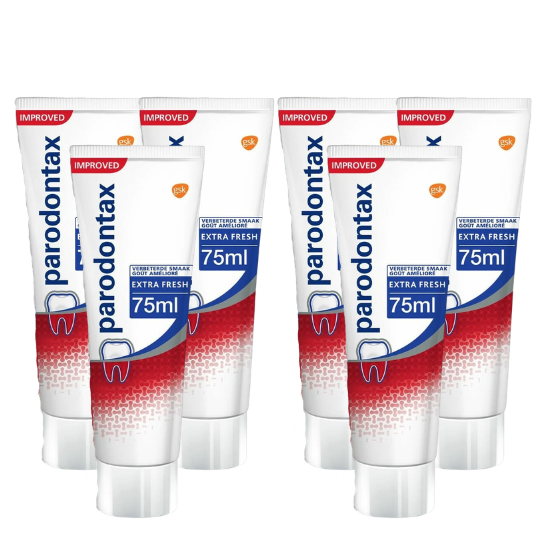 Parodontax Extra Fresh Tandpasta | 6 x 75 ml Voordeelverpakking