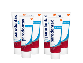 Parodontax Fluoride Vrij Tandpasta | 6 x 75 ml Voordeelverpakking