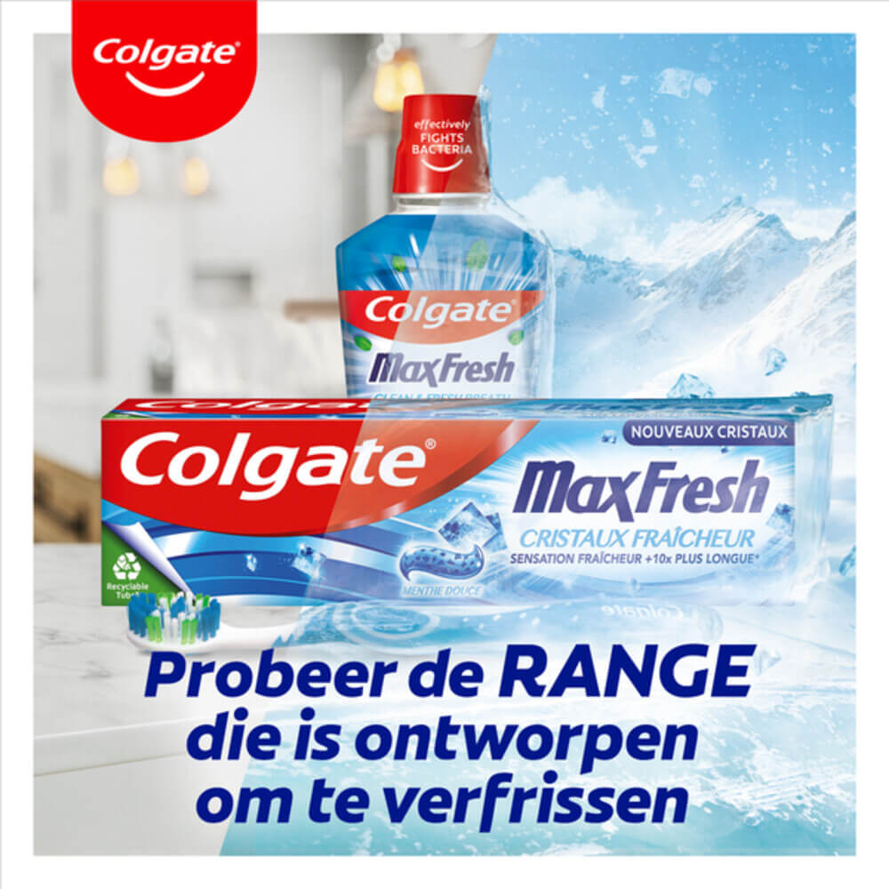 Colgate Max Fresh Cool Mint Cooling Crystals Tandpasta | 75 ml | Frisse Adem
