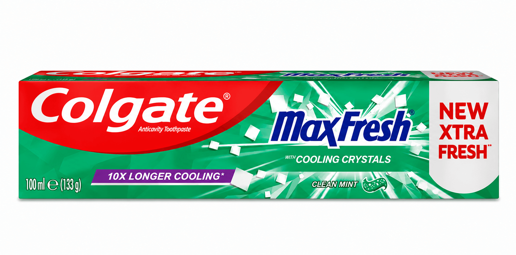Colgate Max Fresh Clean Mint Cooling Crystals Tandpasta | 100 ml | Extra Fris