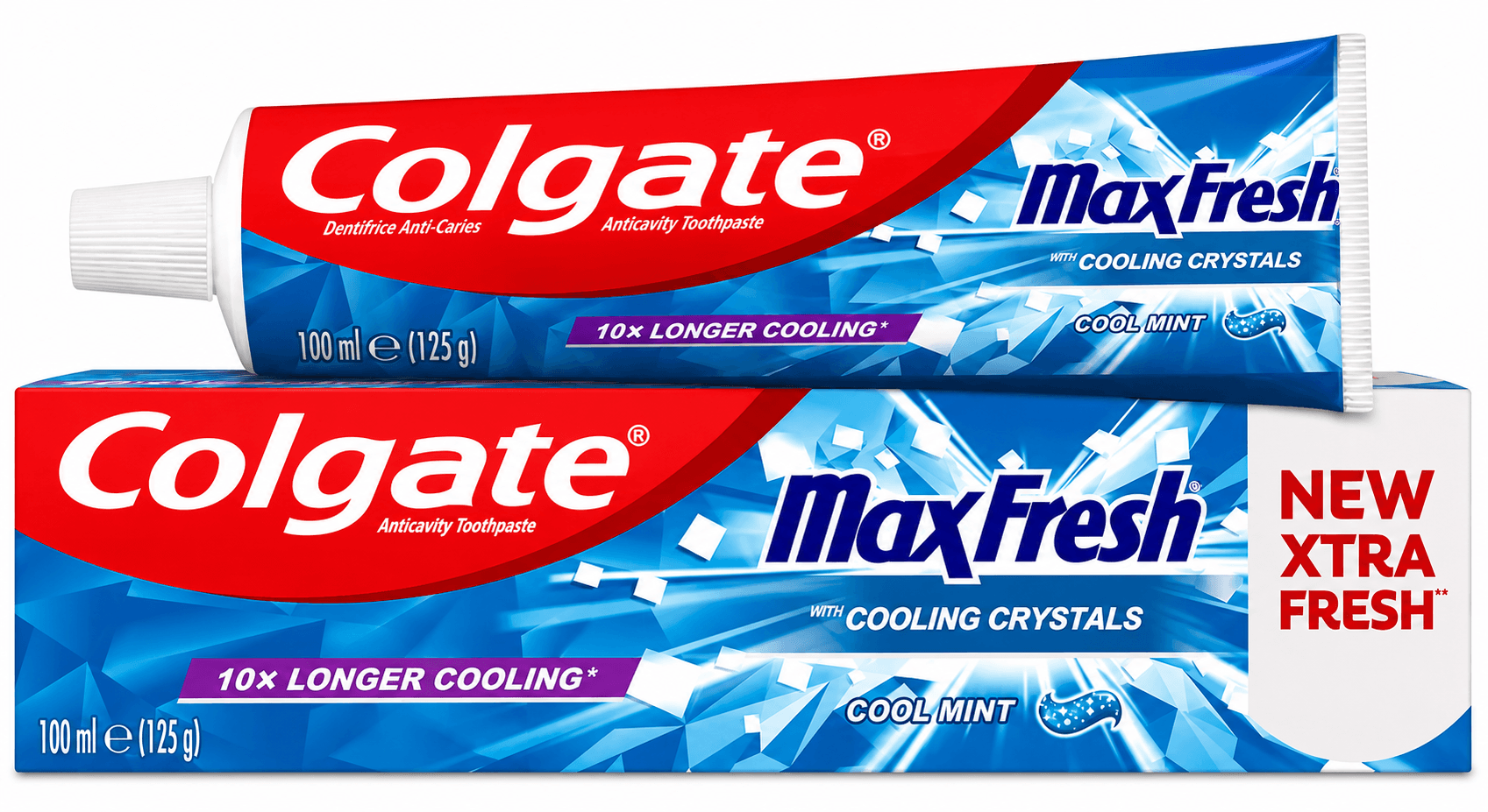 Colgate Max Fresh Cool Mint Cooling Crystals Tandpasta | 100 ml | Intens Fris