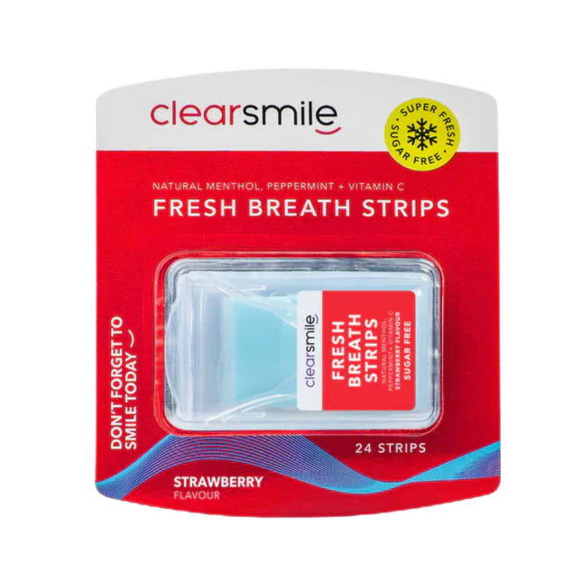Clearsmile Fresh Breath Strips Strawberry 
