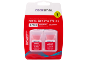 Clearsmile Fresh Breath Strips Strawberry 4 pack