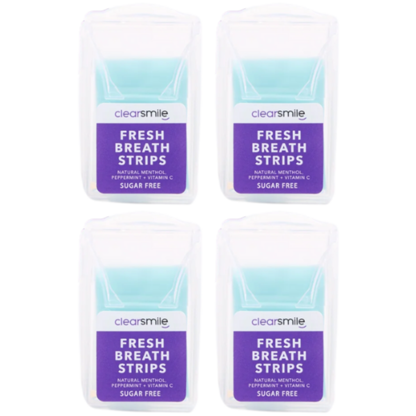 Clearsmile Fresh Breath Strips Mint 4 pack