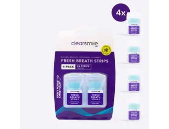 Clearsmile Fresh Breath Strips Mint 4 pack