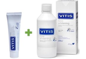 Vitis Whitening Voordeelverpakking - Tandpasta & Mondwater