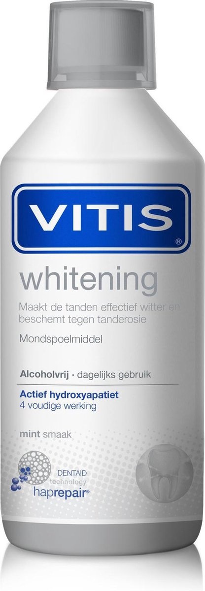 VITIS Whitening – Mondspoeling – Whitening – Glazuurversterkend – 500 ml