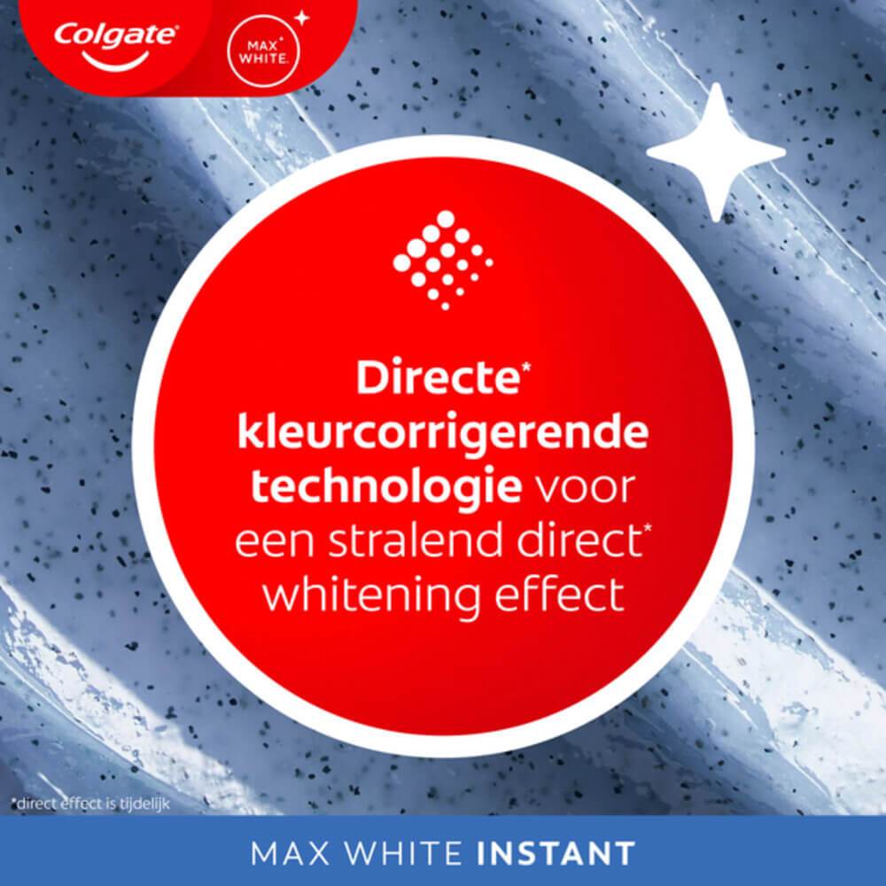 Colgate Max White Instant Tandpasta | 75 ml | Direct Wittere Tanden