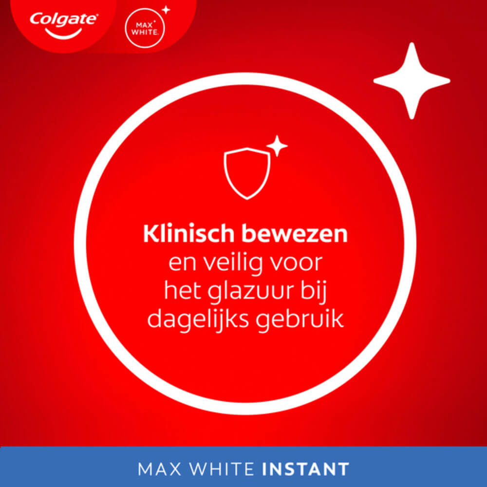 Colgate Max White Instant Tandpasta | 75 ml | Direct Wittere Tanden